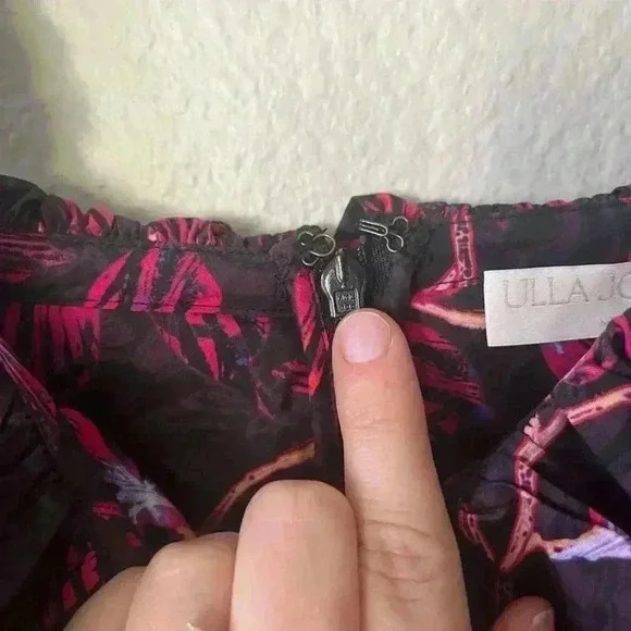 ULLA JOHNSON Caprice floral cotton poplin midi dress Women’s Size 2 NWOT - Picture 11 of 16